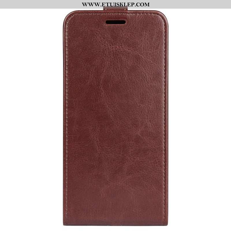 Skórzany Futerał do Xiaomi Redmi Note 11 / 11S Etui Folio Pionowa Klapa Z Efektem Skóry